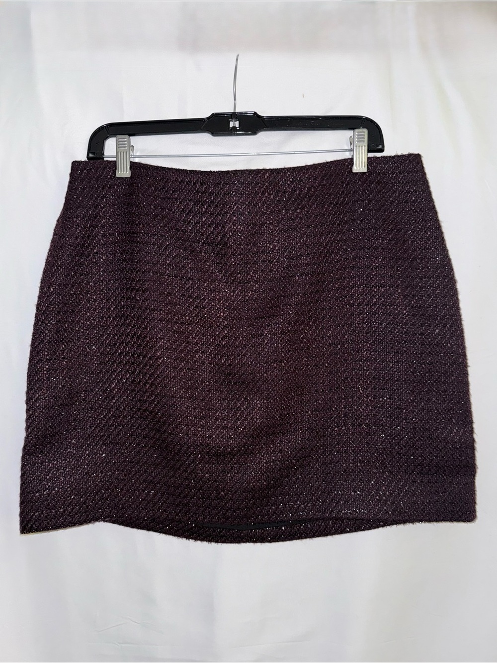 NWT Calvin Klein Mocha Brown Shimmering Mini Skirt Size 12